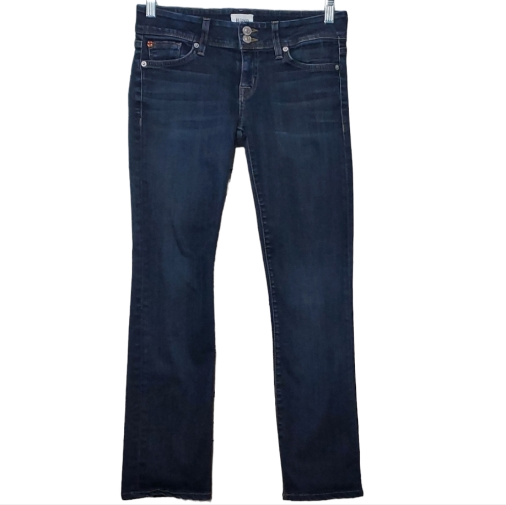 Hudson Ginny Crop Straight Dark Wash Jeans, Size 26